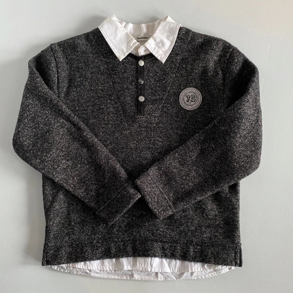 3Pommes Collared Sweater